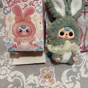 Baby Three - Lily Rabbit Town V2 plush. New.Box opened to verify. So cute!